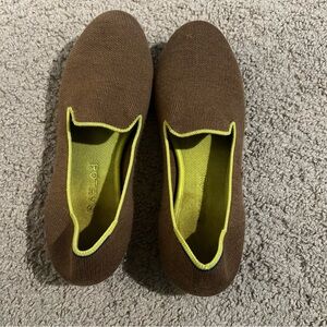 Rothy’s Brown Knit Slip On Flats Women’s 8.5 Washable